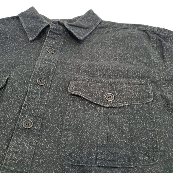 Freedom Foundry Mens Cotton Button-Up Pocket Green Shirt Large - Picture 5 of 9